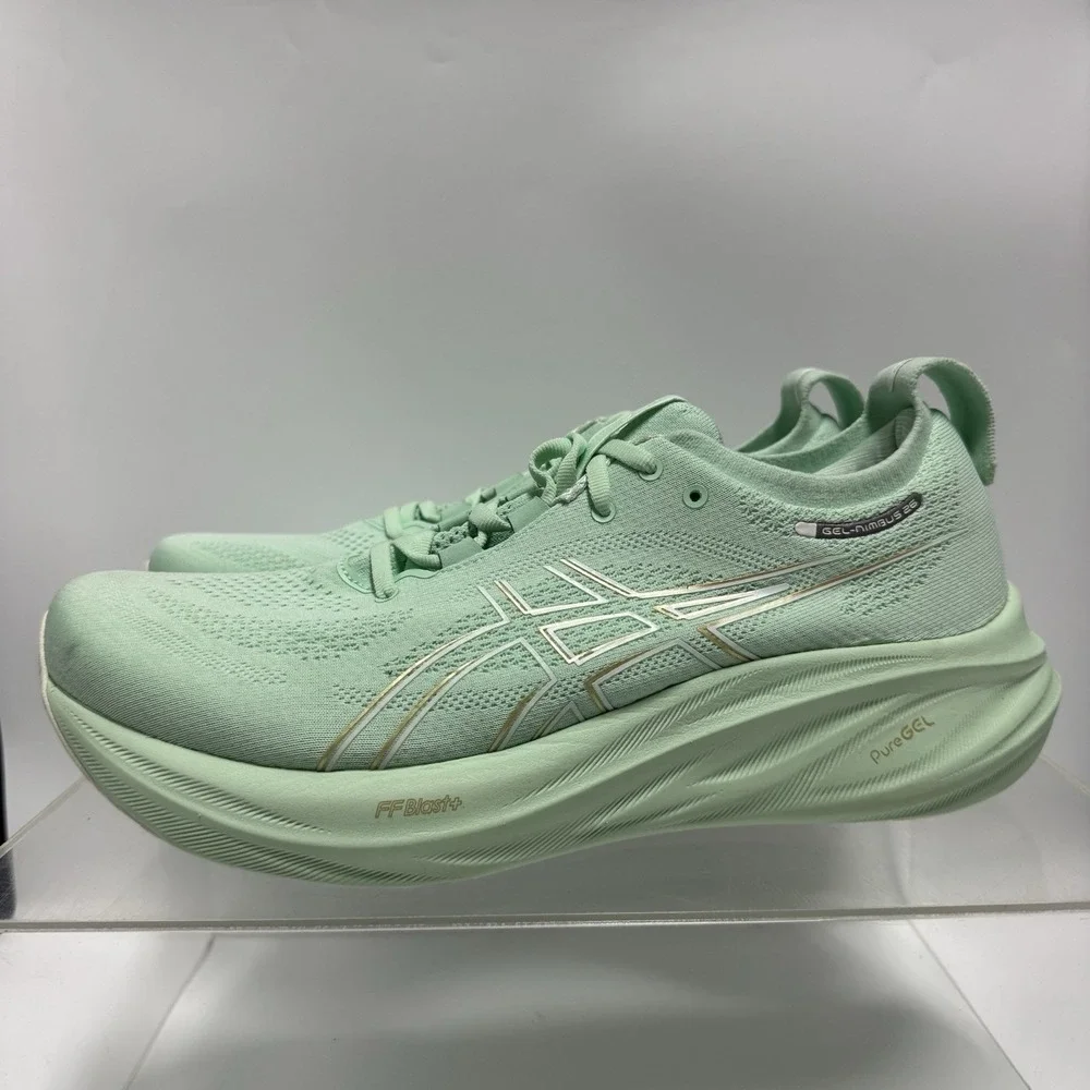 Brand New Asics Gel Nimbus 26 Mint Tint 1012B601 Women's Size 12.5  / 11 Men's